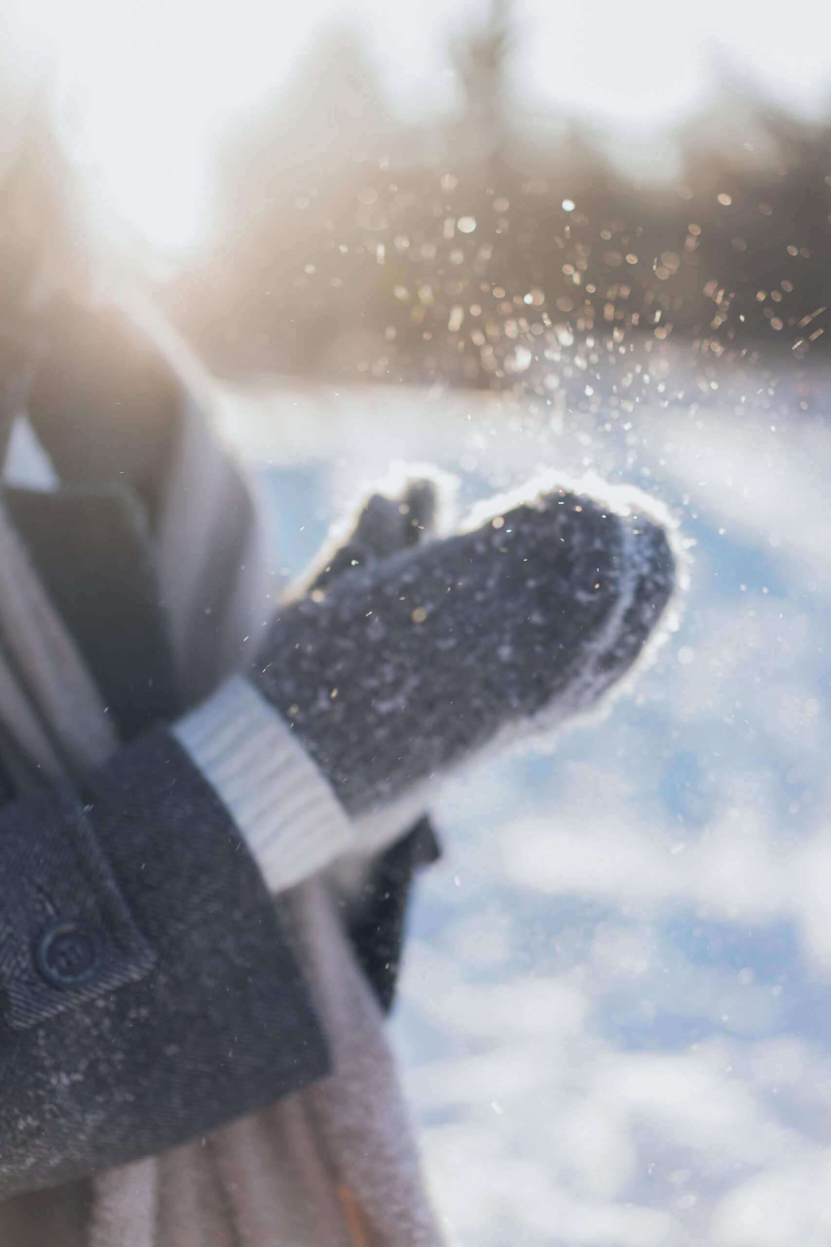 Fäustlinge im Winter